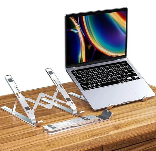 ⭐   SOPORTE PEGABLE DE ALUMINIO PORTATIL PARA LAPTOP ⭐