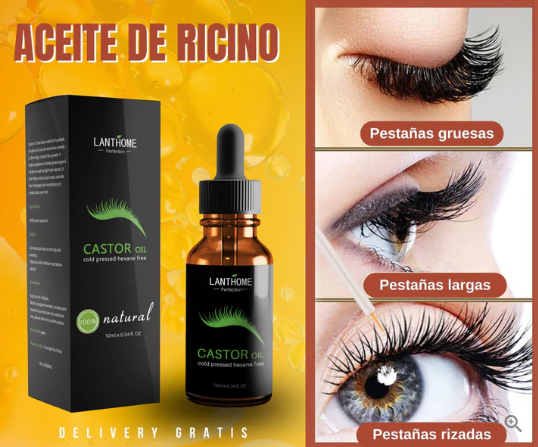 ✨ ACEITE DE RICINO 10ML_100%PURO ORGANIC. ✨