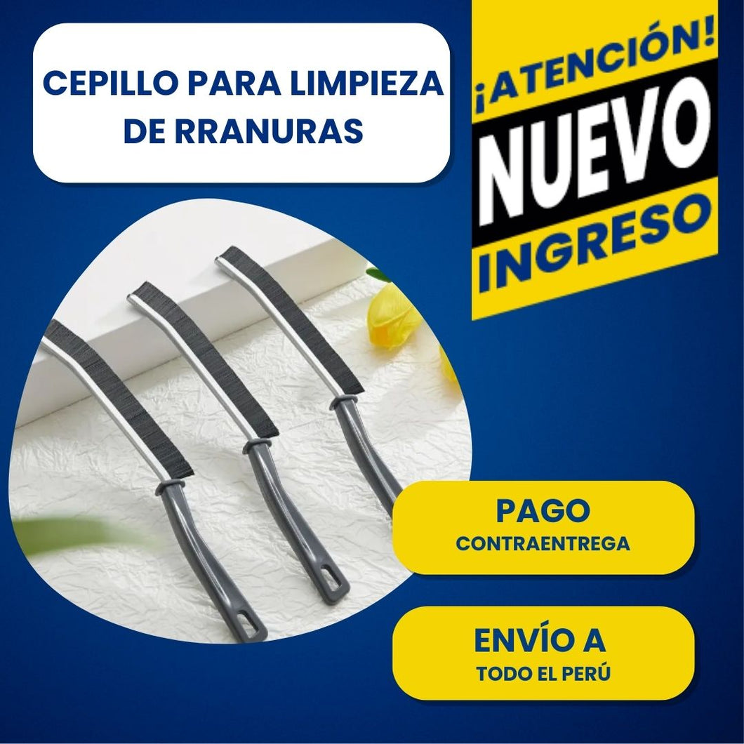 ✨ 3 CEPILLOS DE LIMPIEZA DE RANURAS - IDEAL PARA LIMPIEZA EN EL HOGAR ✨